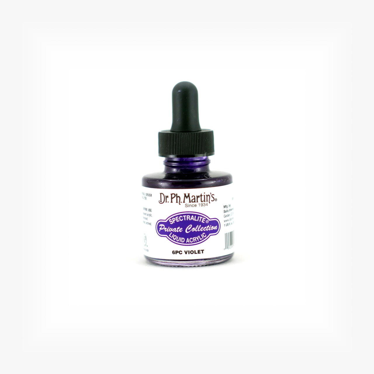 Dr. Ph. Martin's® Spectralite Private Collection Liquid Acrylics, 1.0 US fl oz, 6PC Violet, 1 Bottle